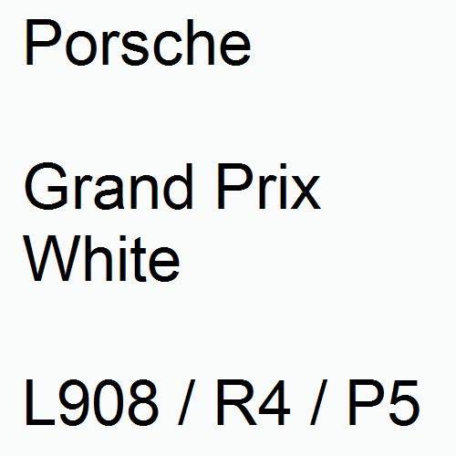 Porsche, Grand Prix White, L908 / R4 / P5.